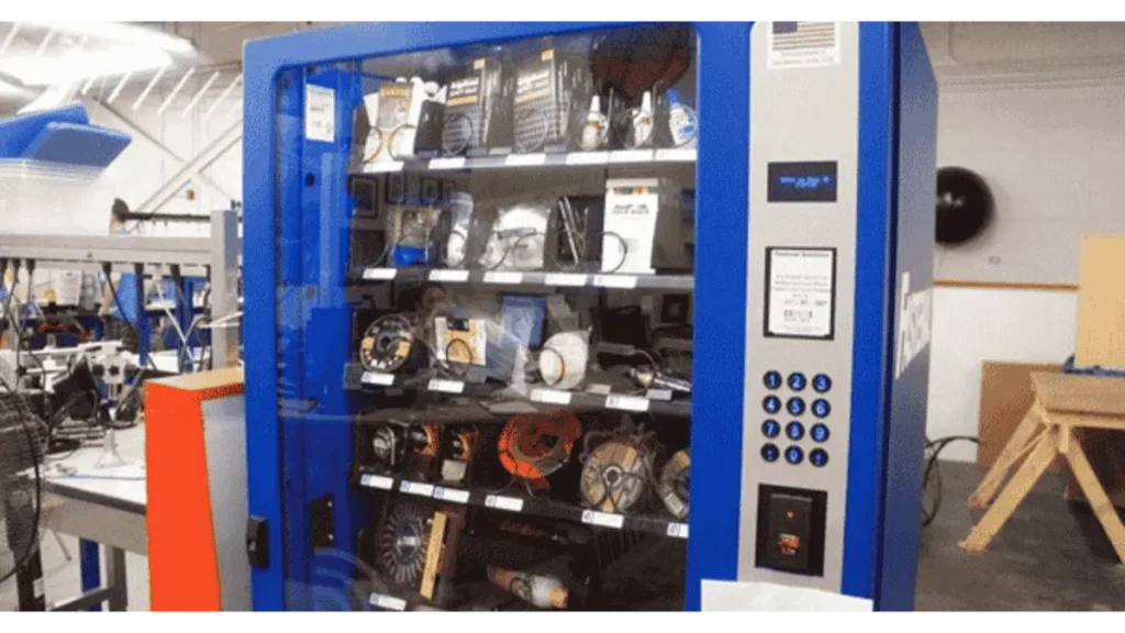 Industrial PPE vending machine in Malaysian factory