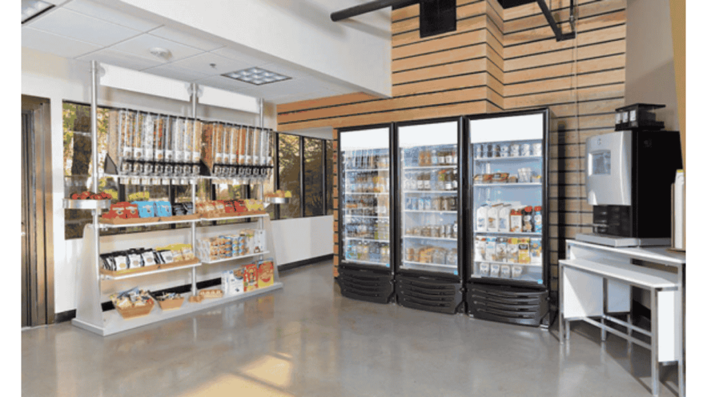 Malaysia office pantry with snacks and drinks