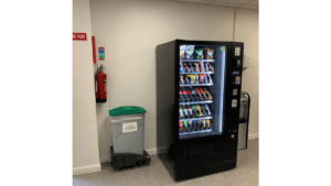 Smart Pantry Solution setup in a modern Malaysian office with snacks and beverages