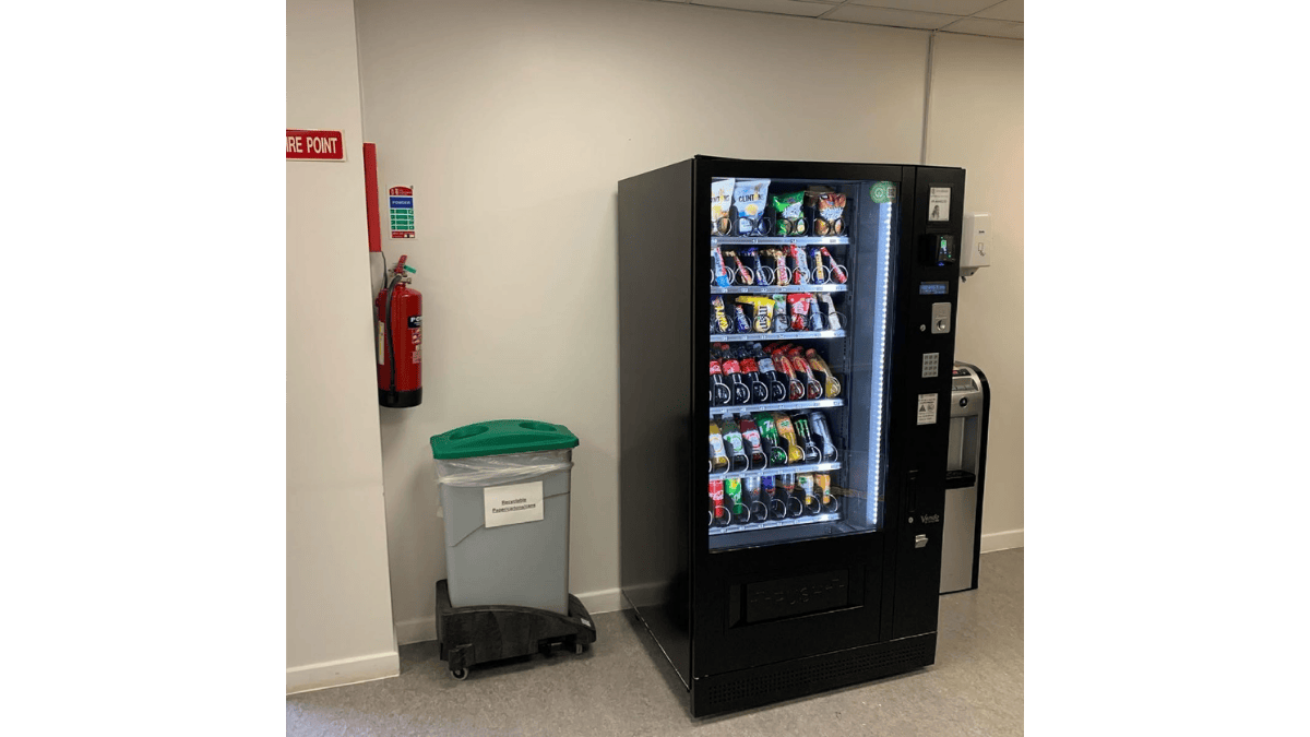 Smart Pantry Solution setup in a modern Malaysian office with snacks and beverages