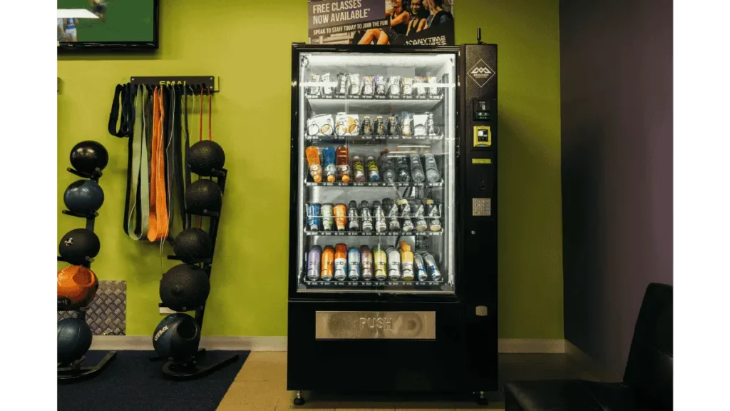 vending machine in fitness center