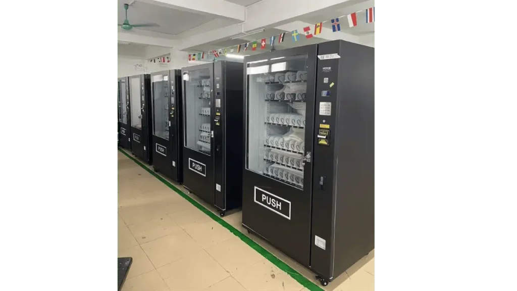 vending machines in a factory