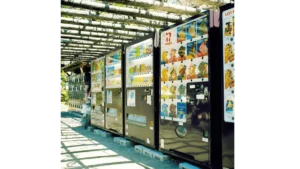 vending machines in a street