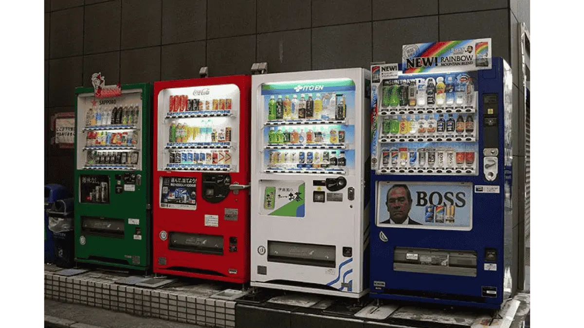 Energy-efficient vending machine in Tokyo