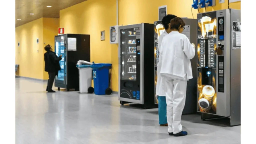 Vending machine in a hospital during night shift