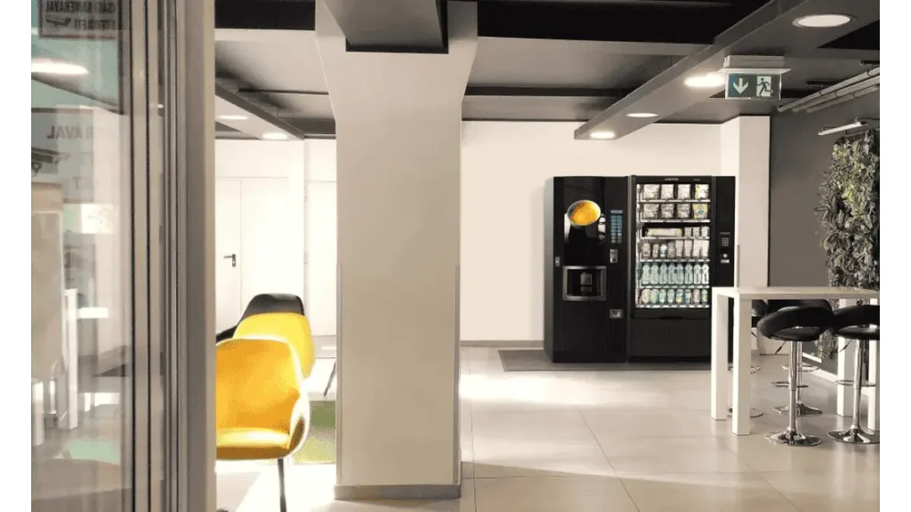 Vending machine operating in Malaysia office