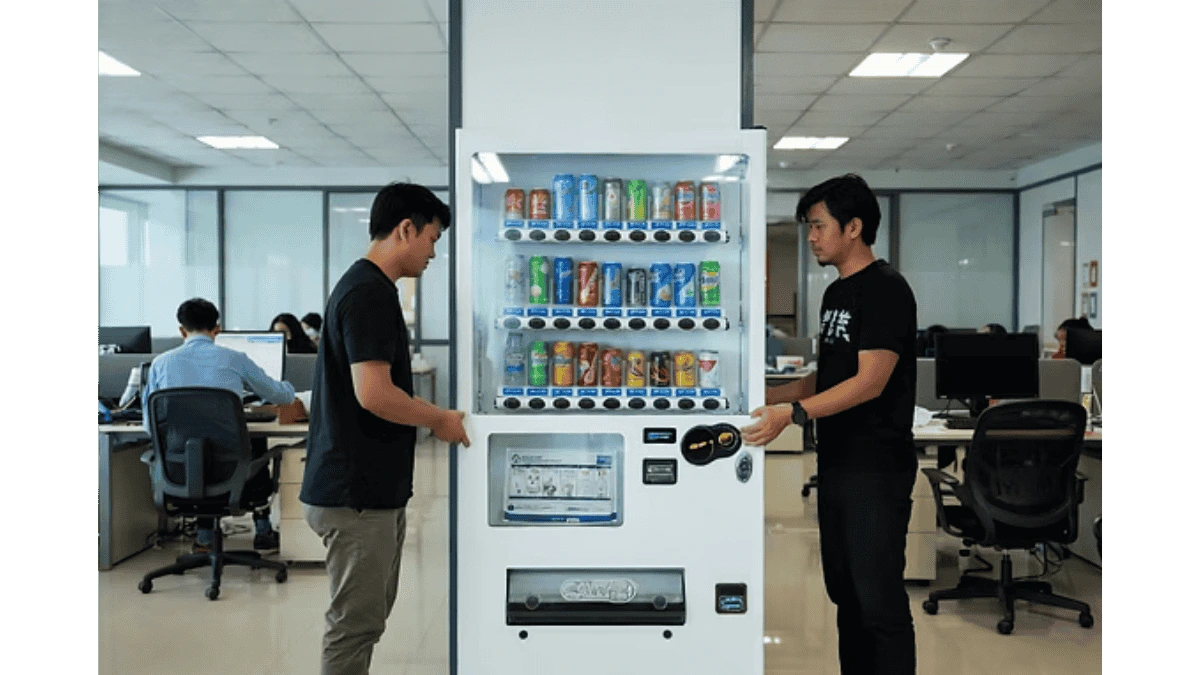 drinks vending machine in a Malaysian Company's office