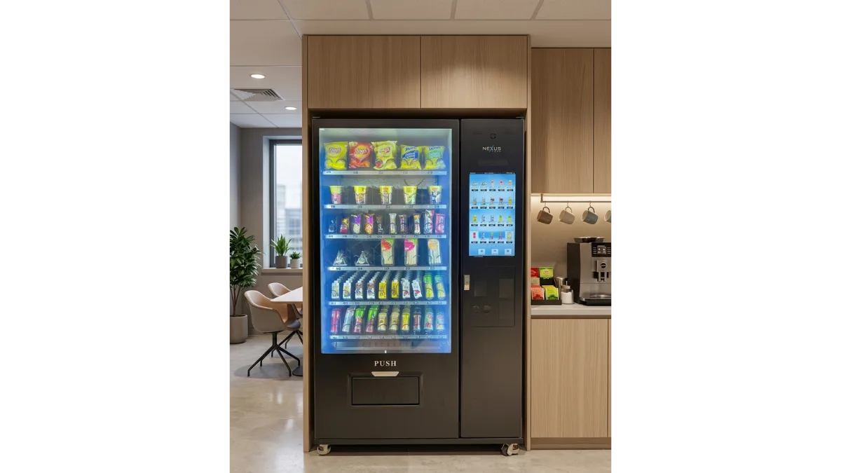 Nexus Vend vending machine in an office in Malaysia