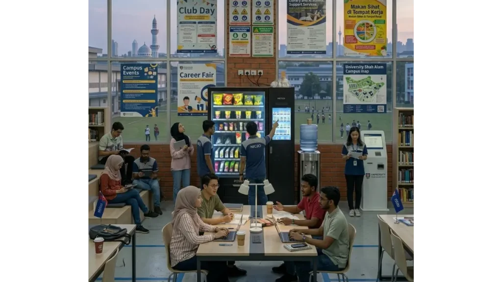 Nexus Vend vending machine in an university