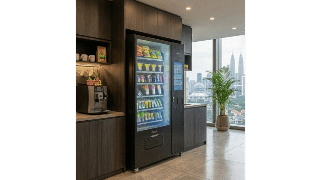 fresh food vending machine in KL office