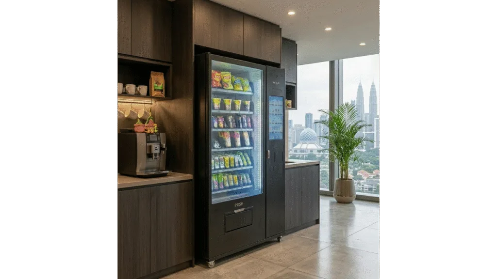 fresh food vending machine in KL office