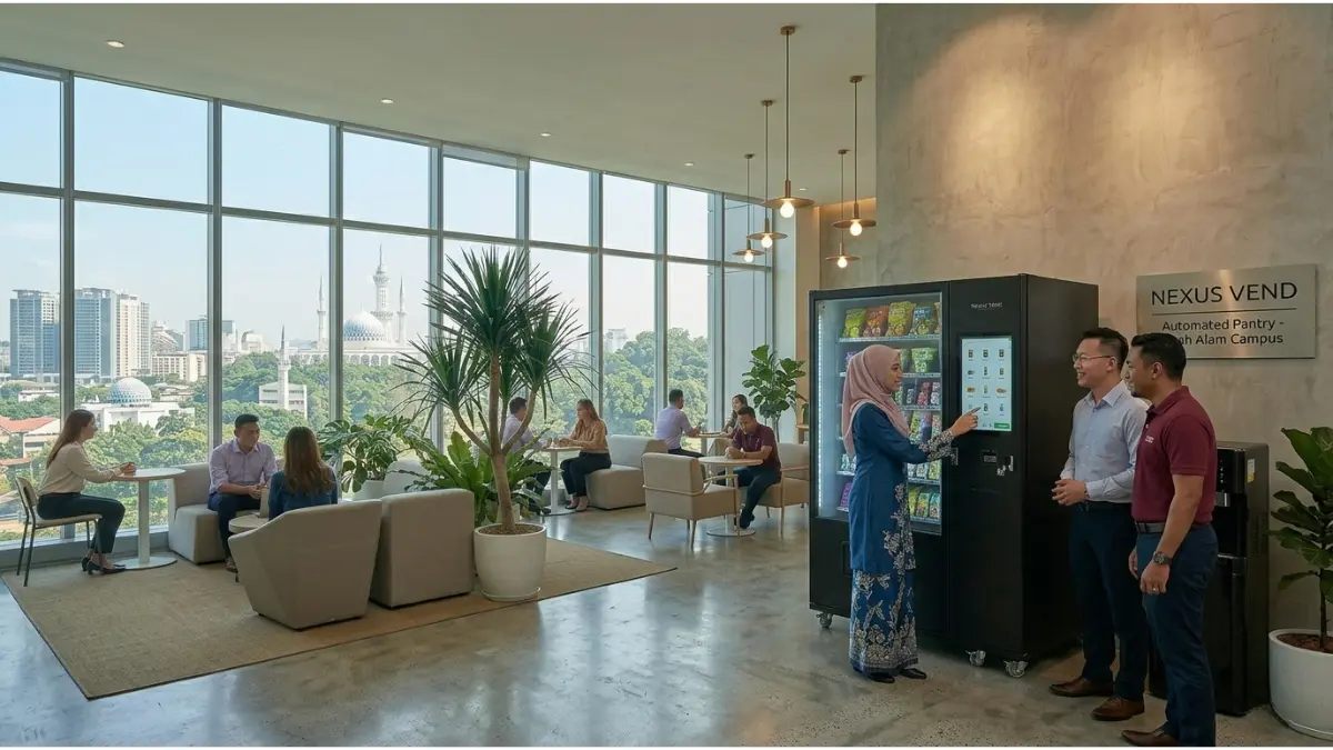 vending machine in office pantry
